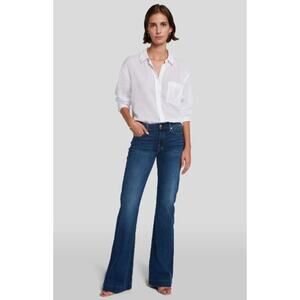 7 For All Mankind Women's Jeans Medium Wash Jeans Melrose Boot Cut Jeans Size 31